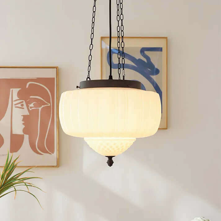 Modern White Pendant Light Fixture