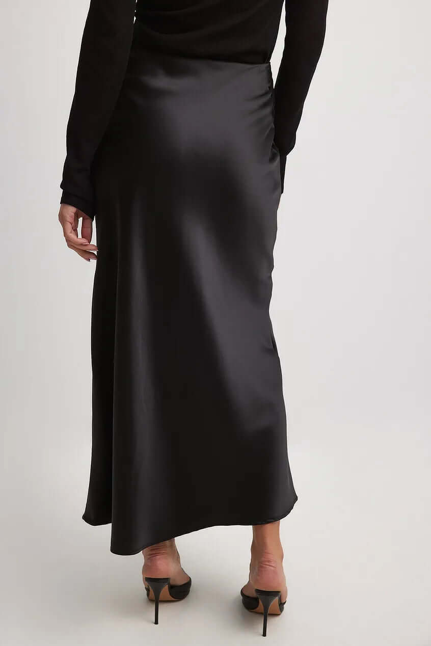 Satin Maxi Skirt - Flowing A-Line