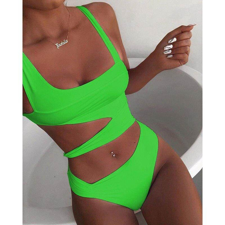 Women's Padded Push-Up One-Piece Swimsuit