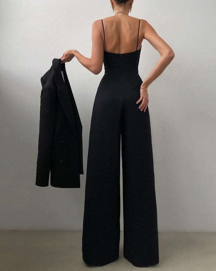 Women's Elegant High-Waist Jumpsuit
