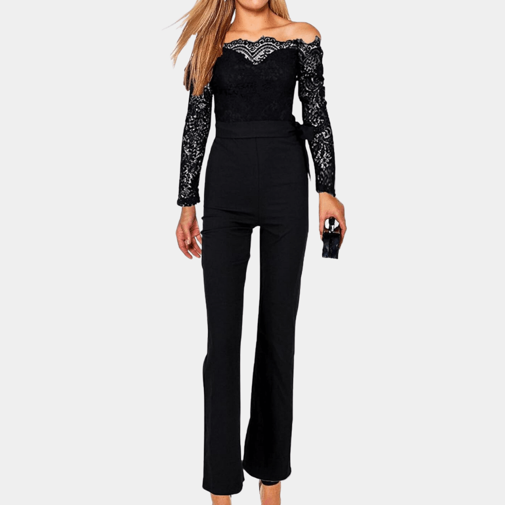 Women's Lace Off-Shoulder Jumpsuit