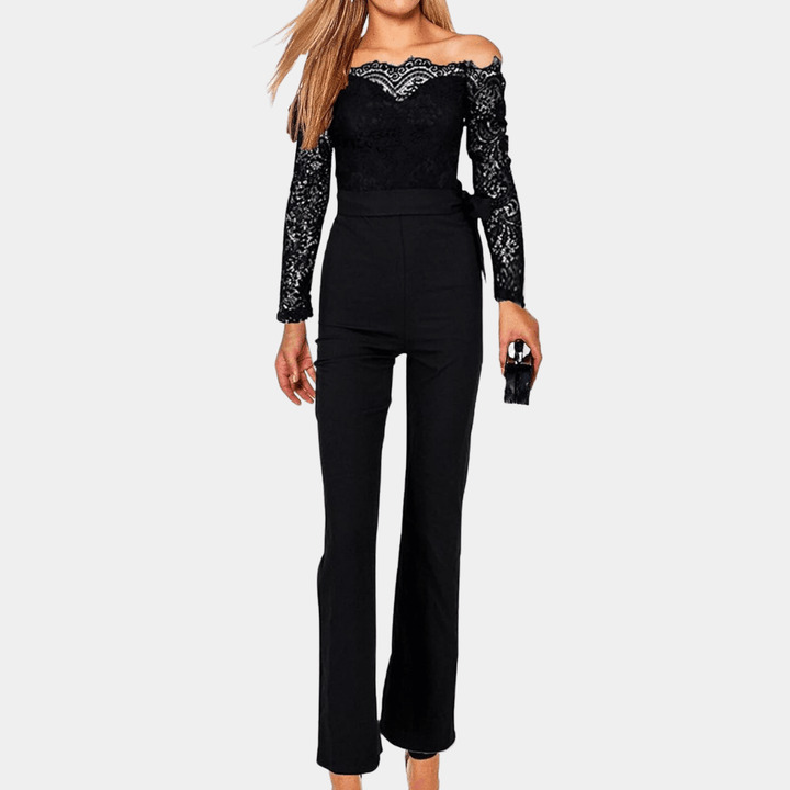 Women's Lace Off-Shoulder Jumpsuit