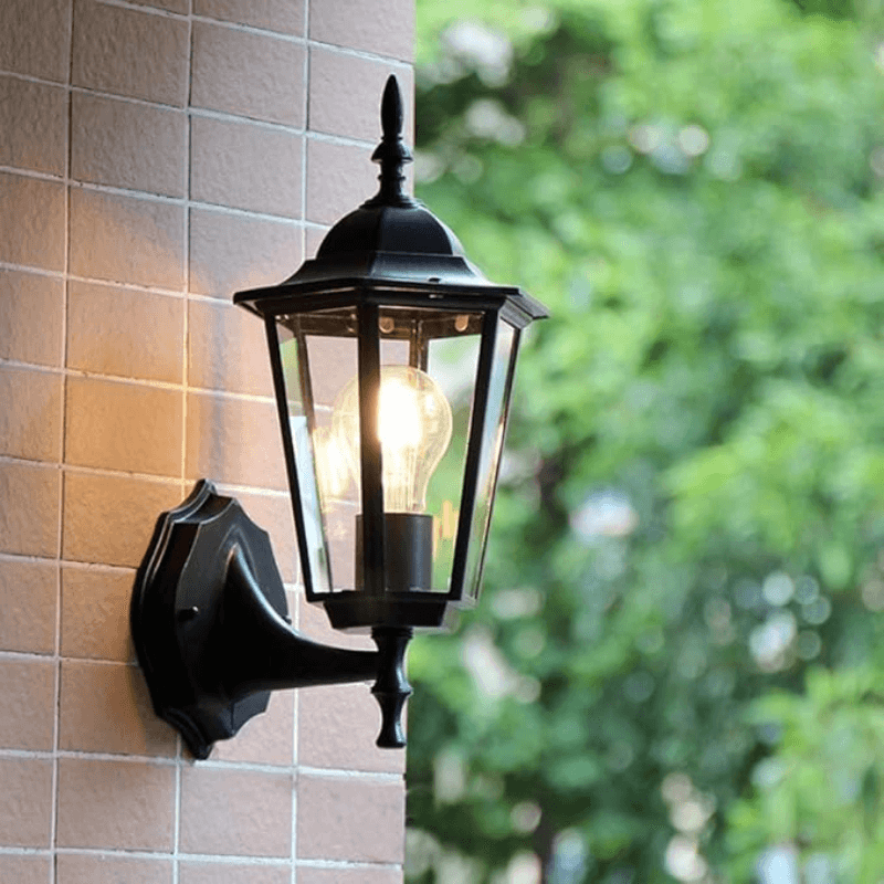 Retro Outdoor Glass Wall Light