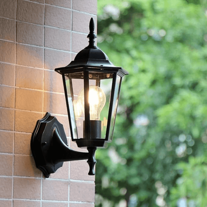 Retro Outdoor Glass Wall Light