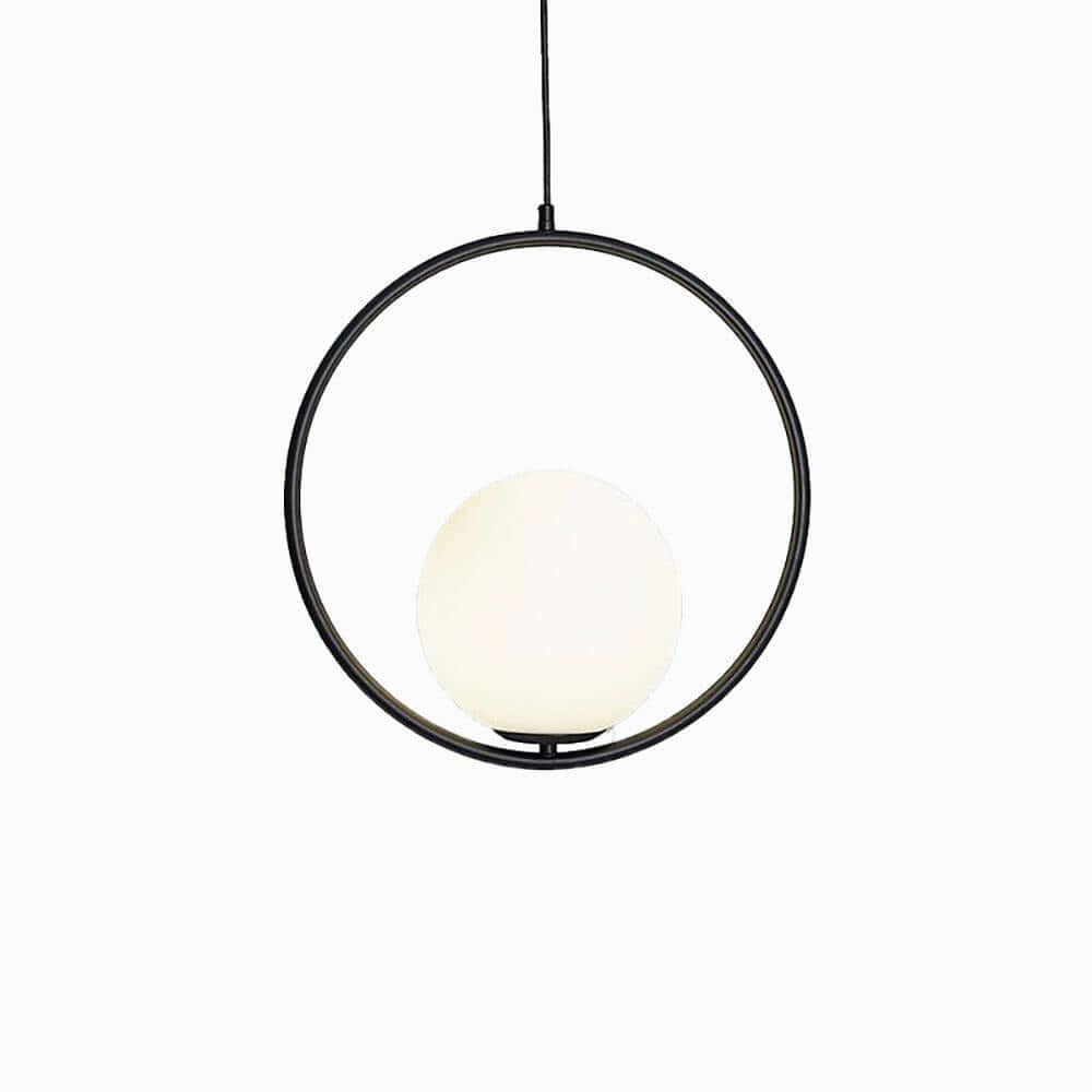 Modern Pendant Lamp with Metal & Glass