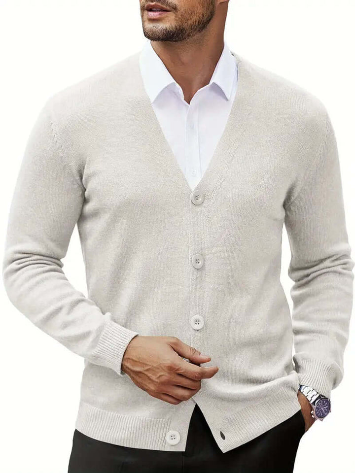 Knitted Cardigan Sweater - Soft & Breathable