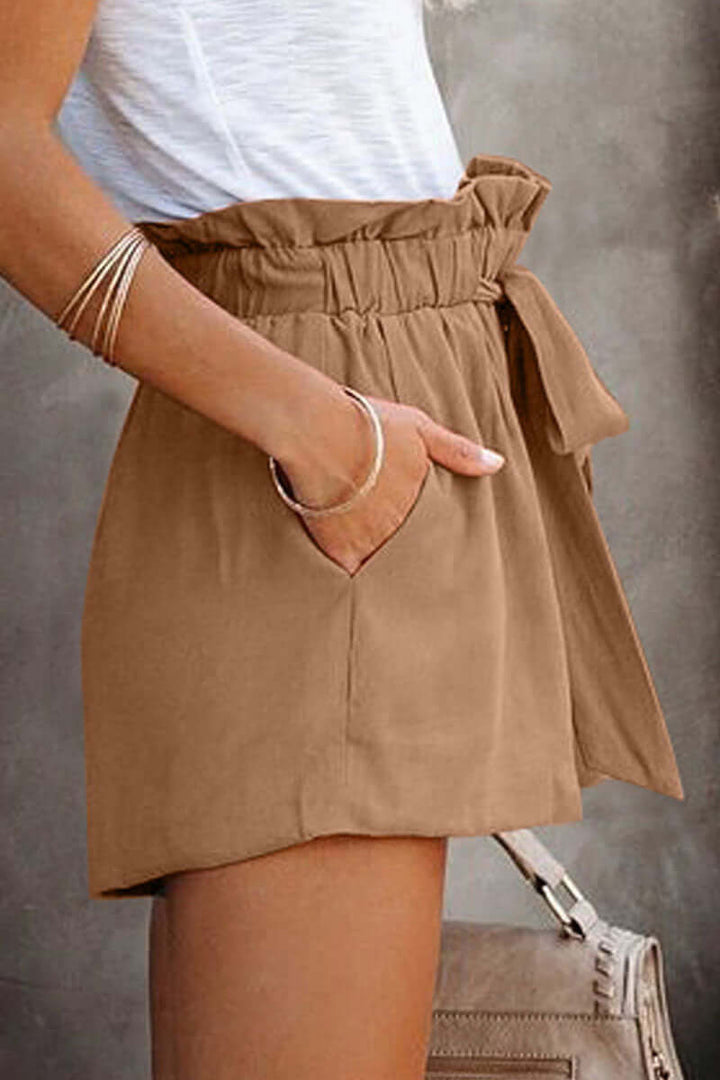Women's Wide Leg Elastic Waist Shorts