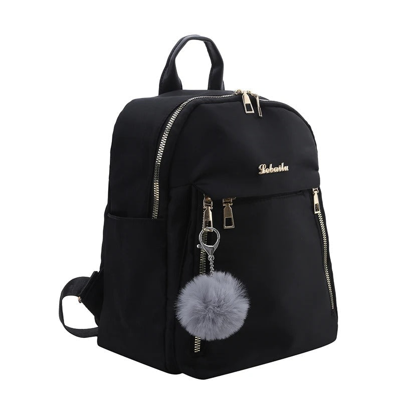 Versatile women's PU leather travel backpack, perfect for fashion-forward travelers and school use.