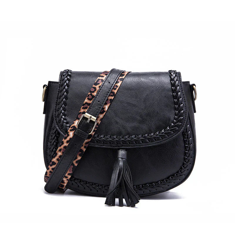 Graceful women's small faux leather shoulder bag, perfect for adding an elegant touch.