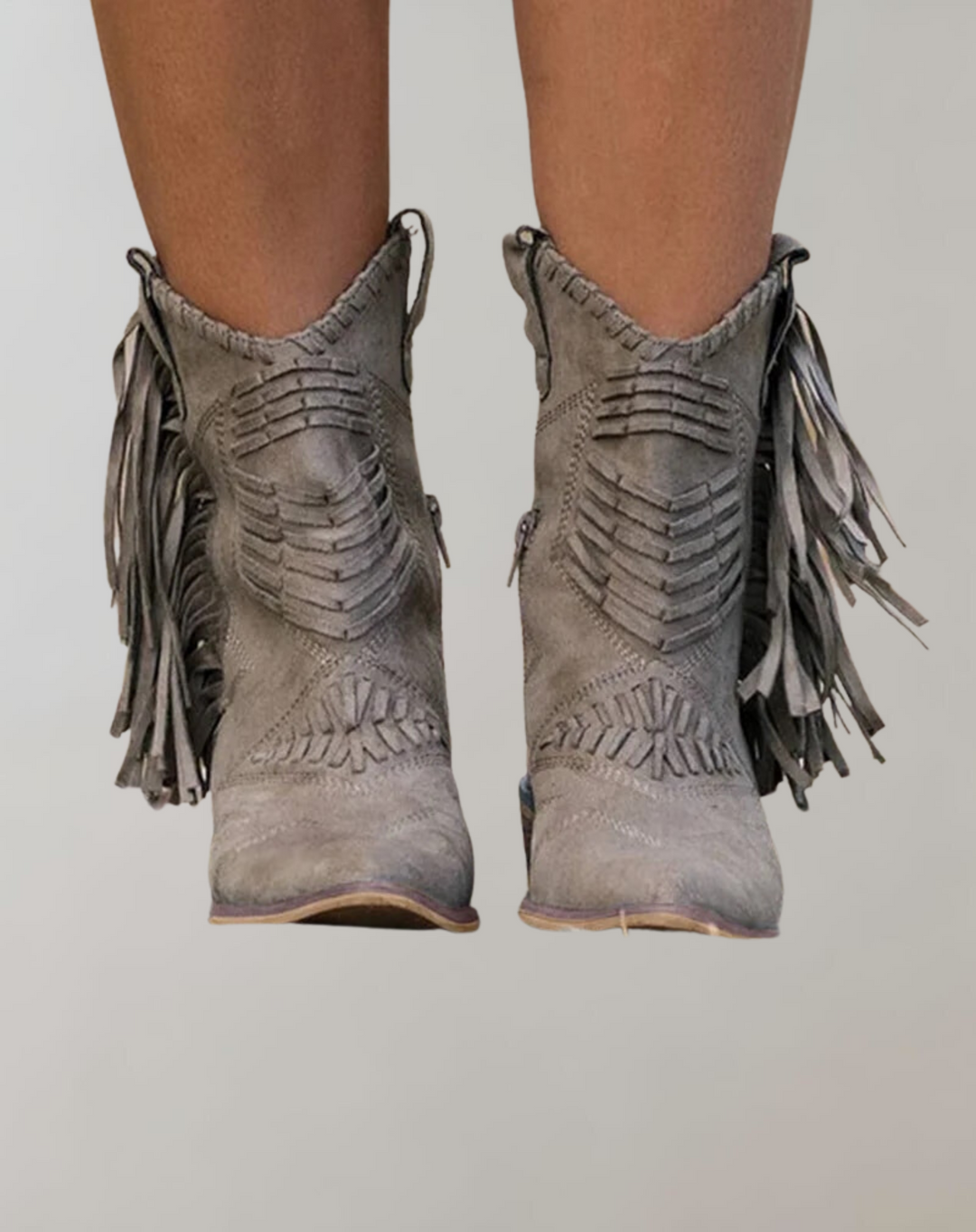 Comfortable women's tassel ankle boots for everyday wear. Stylish and chic for fall & winter.