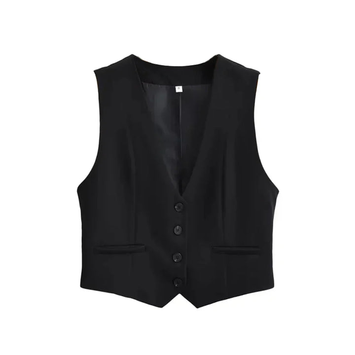 Beautifully tailored women's chic vest, offering a flattering fit for modern professional attire & stylish casual looks.