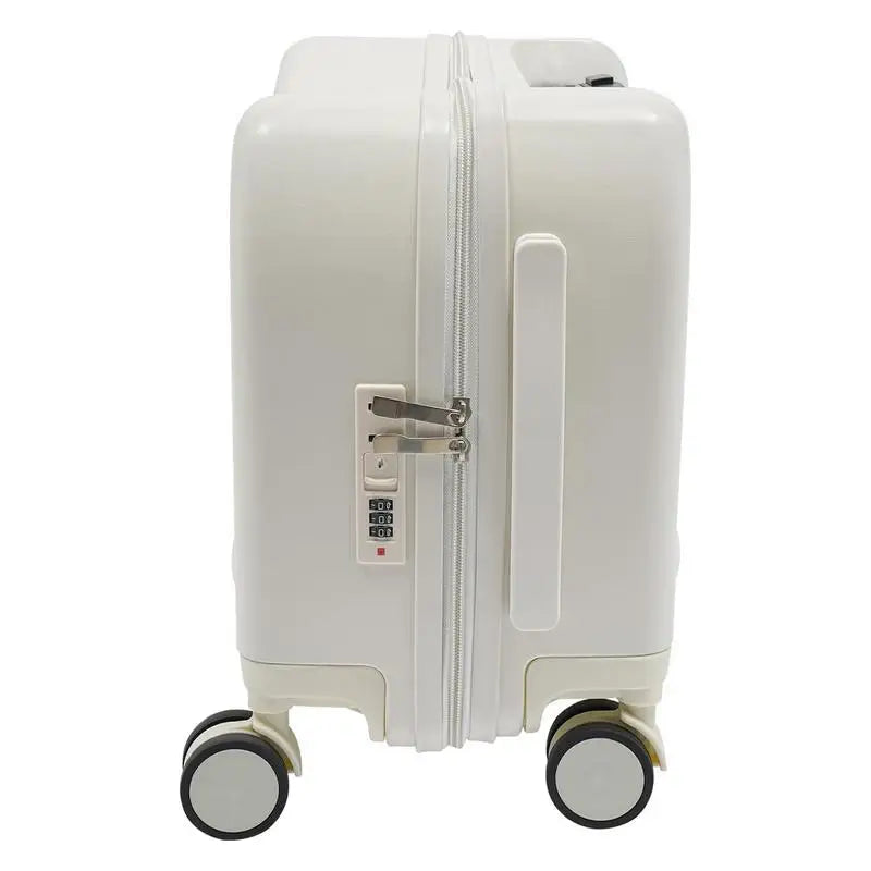Cute elephant-themed carry-on luggage for children's travel, a fun & durable rolling bag.