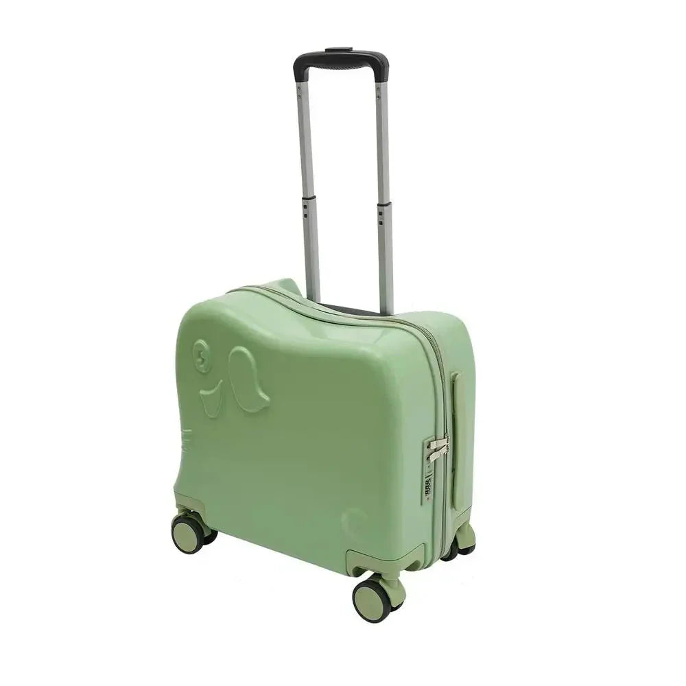 Small elephant rolling suitcase, ideal children's luggage for fun weekend getaways & travel.
