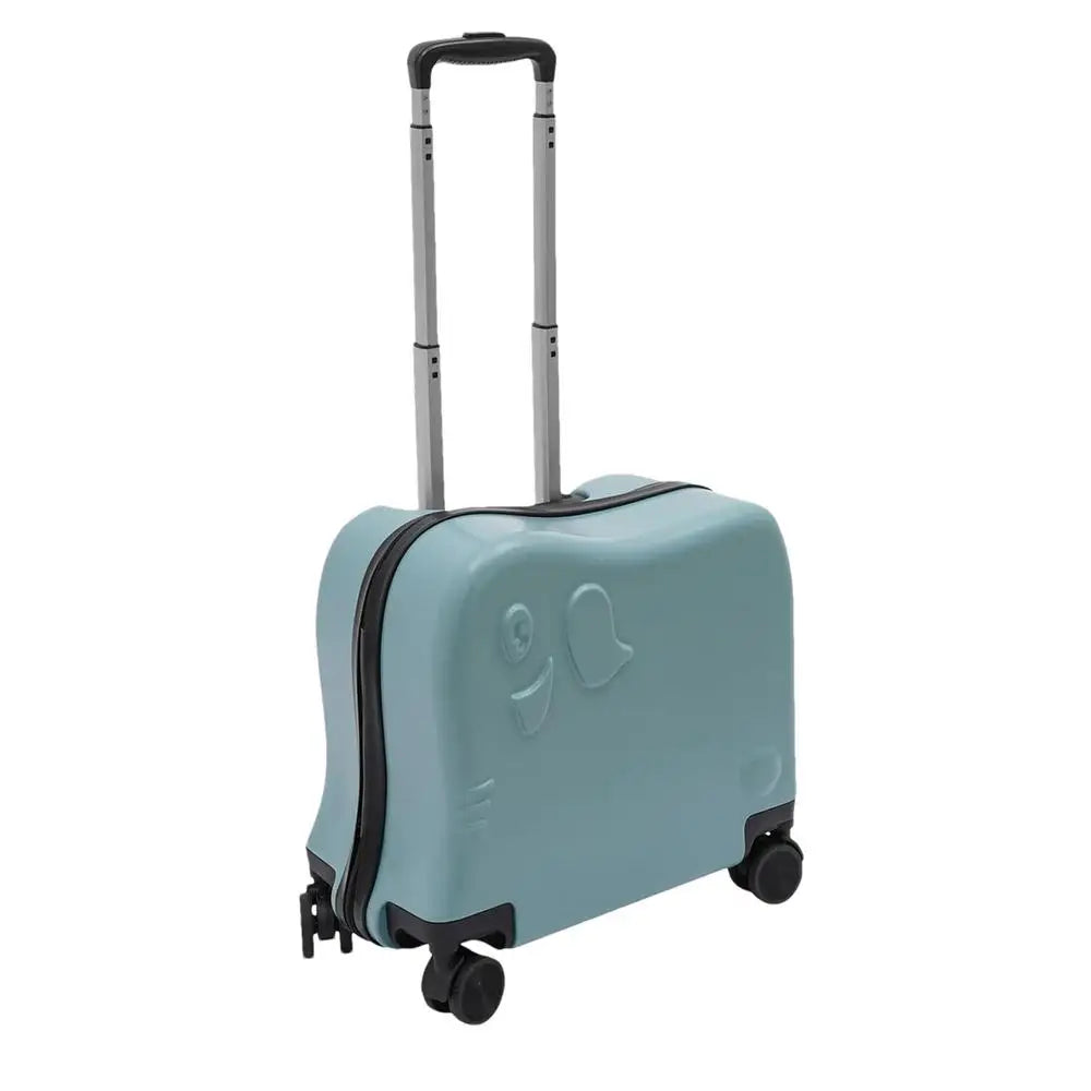 Child's fun elephant rolling luggage, durable and perfect as a carry-on for kids travel.