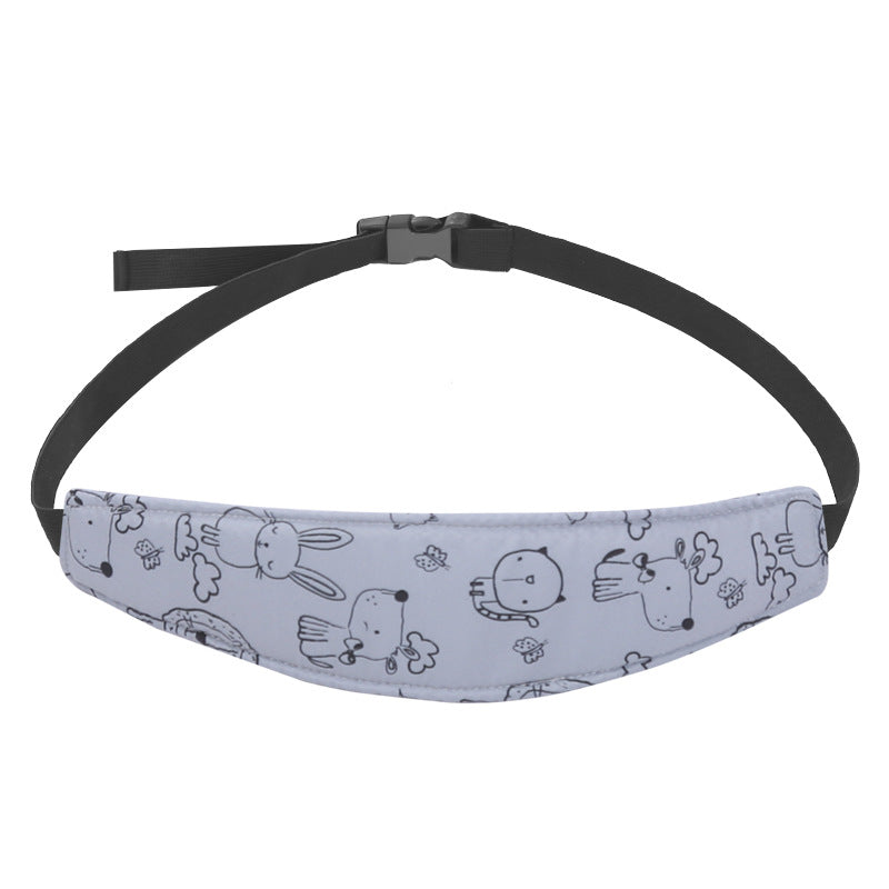 Soft children's headrest pillow for car seats, enhances child comfort & provides stable head support for kids.
