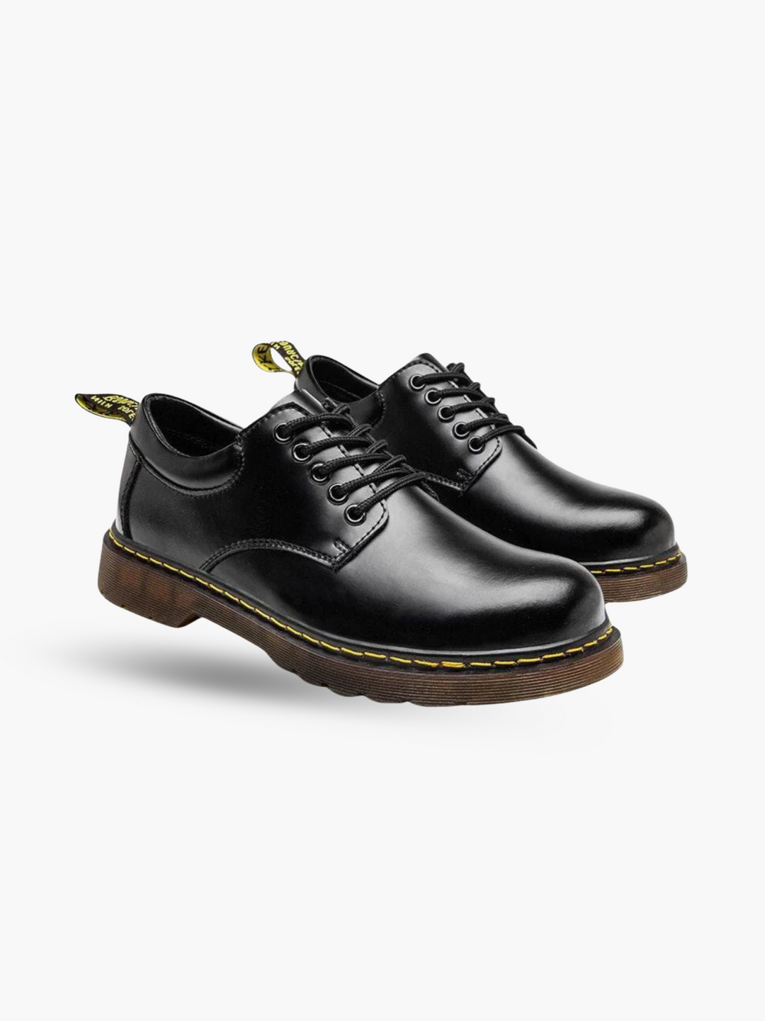 Classic black men's everyday Derby shoes, perfect for smart casual, office wear, or versatile dress footwear.