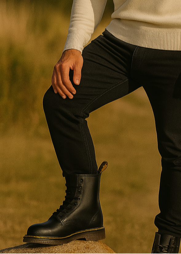 Comfortable men's slip-on Chelsea ankle boots with durable soles for all-day wear and ease.