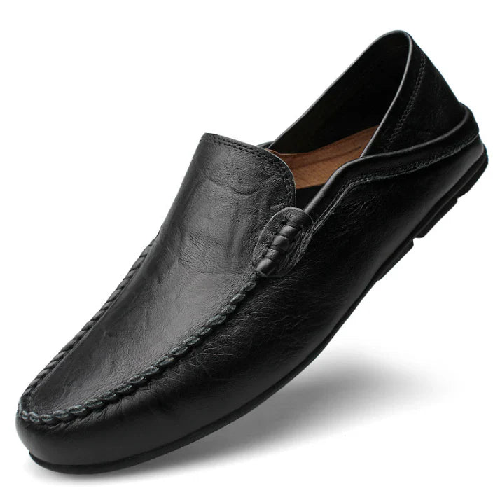 Classic men's slip-on loafers for professional office wear. Stylish & comfortable business casual footwear for daily work.