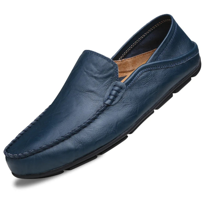 Comfortable men's slip-on loafers. Classic style smart shoes for professional daily work, office, & business casual.