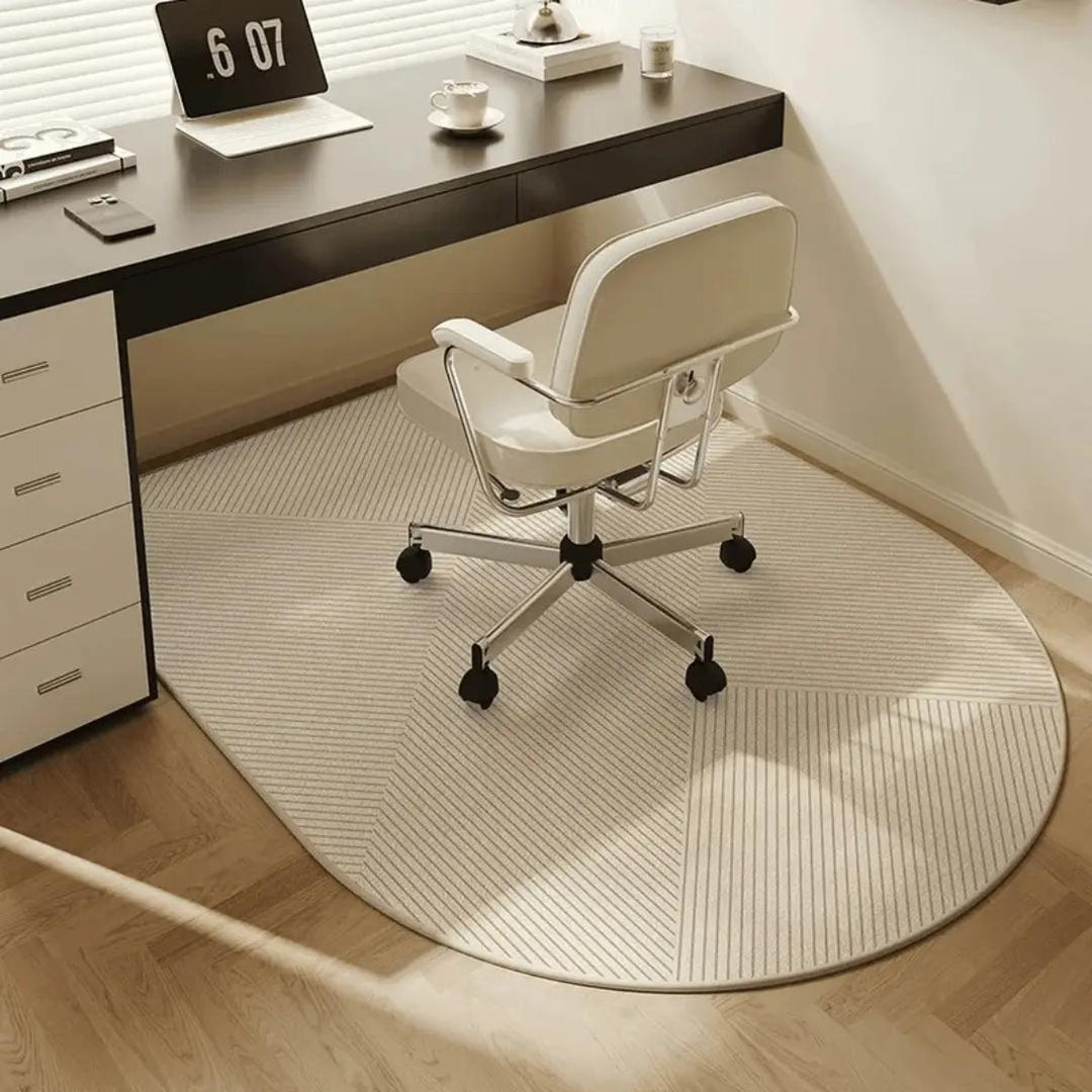 Durable computer chair mat for home office, protecting hardwood floors from scratches & scuffs.