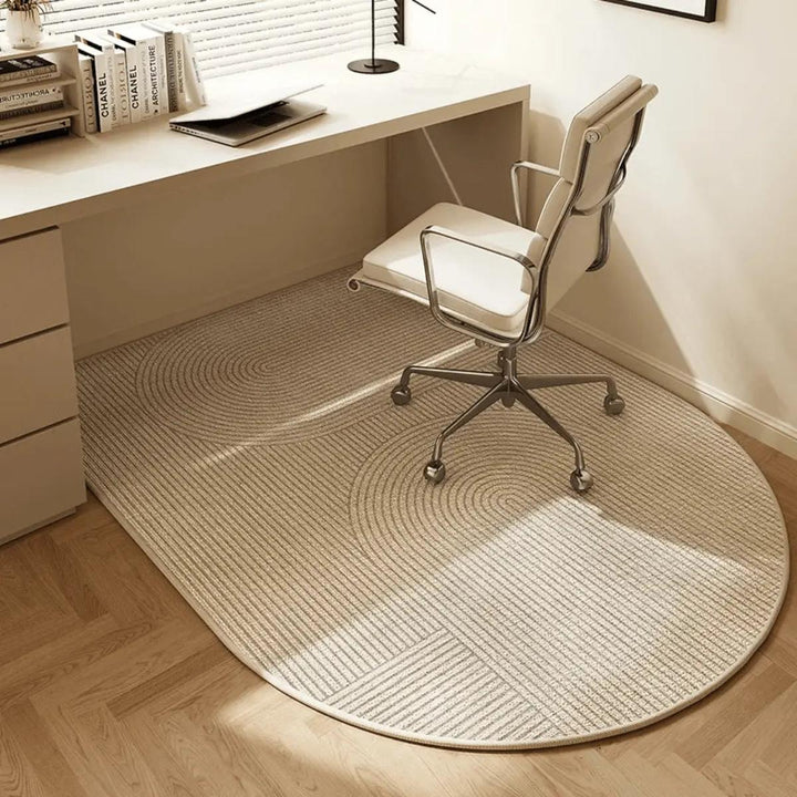 Floor protector mat for office chairs, designed for smooth rolling on hard floors like wood & tile.