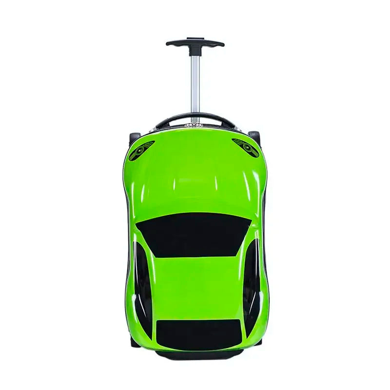 Turin children's hardshell suitcase. Eye-catching car design, robust travel luggage for family adventures.