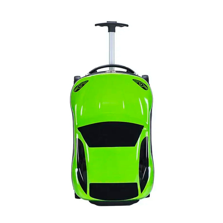 Turin children's hardshell suitcase. Eye-catching car design, robust travel luggage for family adventures.