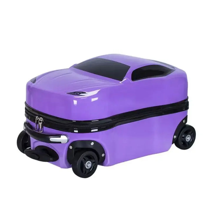 Durable children's hardshell suitcase with a playful car design. Ideal kids luggage for vacations & travel.