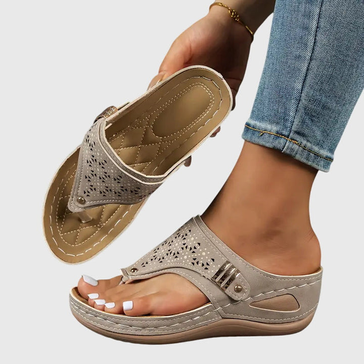 Casual women's summer sandals, comfortable orthopedic with arch support for everyday wear.