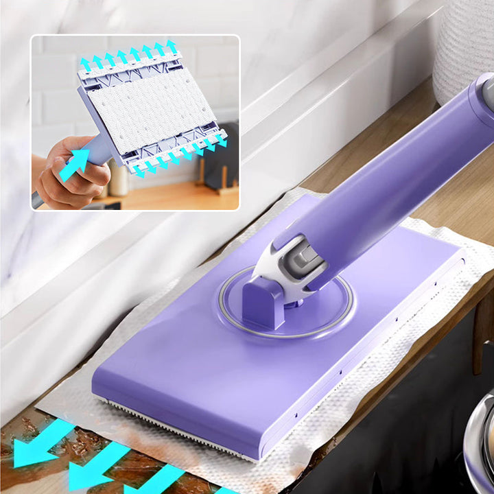 Versatile hands-free mini mop for quick and easy home cleaning, ideal for small spaces.