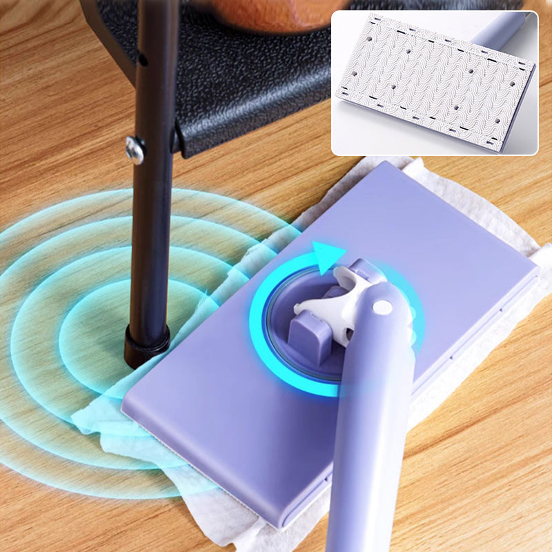 Space-saving compact mini mop, a hands-free home cleaning tool with 360° rotation for versatile use.