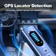 "Compact hidden camera detector with 4-in-1 functionality, sleek design, and RF, camera, GPS detection for privacy protection