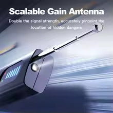 "Compact hidden camera detector with 4-in-1 functionality, sleek design, and RF, camera, GPS detection for privacy protection