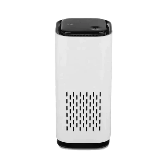 Sleek home air purifier. Quietly controls pet odors, dander & improves indoor air quality for allergy relief & fresh air.