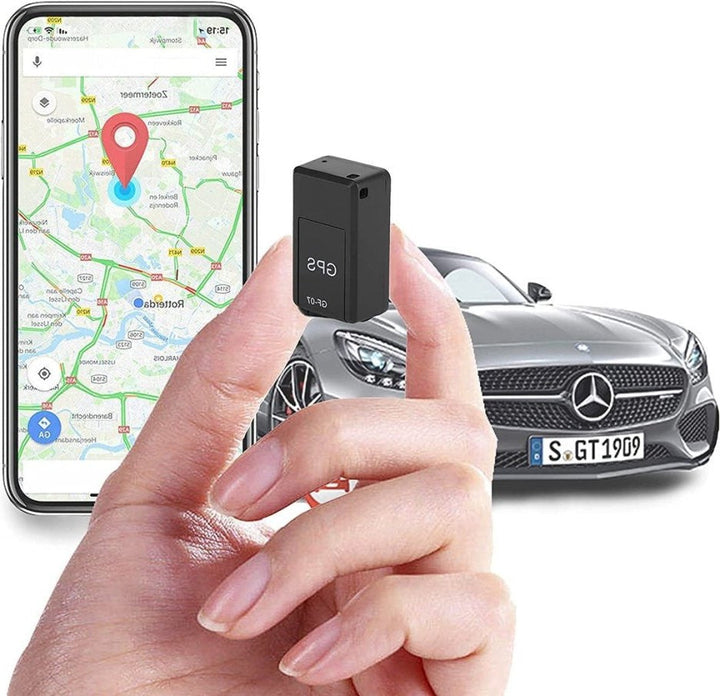 "Compact magnetic GPS tracker for bikes, discreet design, robust magnet, sleek and secure, no subscription needed."