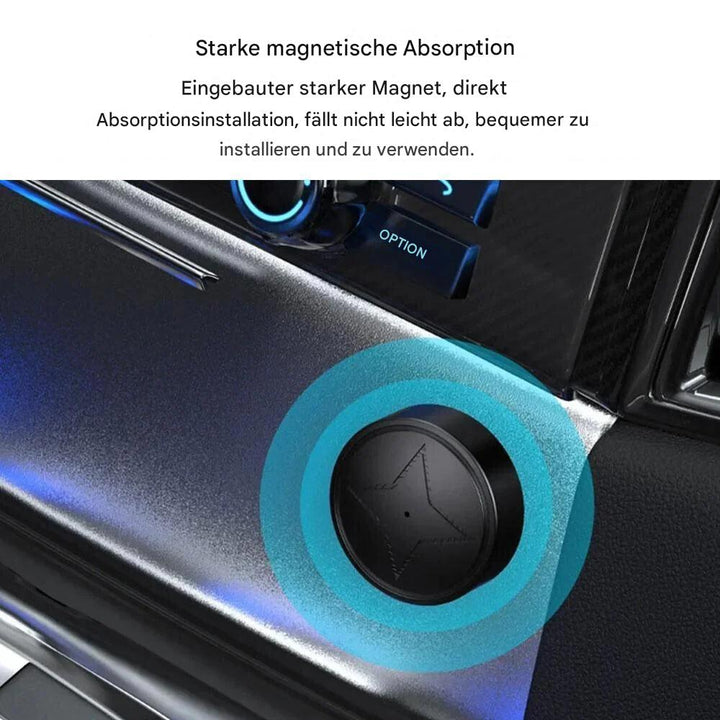 Unisex compact magnetic GPS tracker for real-time vehicle monitoring, car security, and personal asset protection.