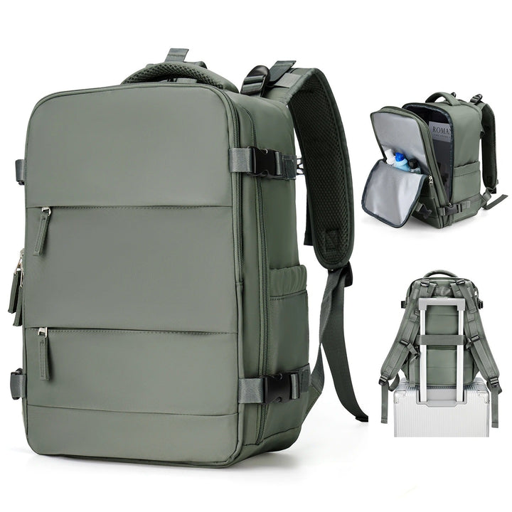 Durable, lightweight unisex travel backpack with organized compartments for laptop & essentials. Perfect for trips.