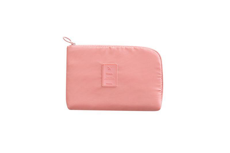 Efficient cable management organizer pouch, compact and waterproof for all your tech travel essentials.