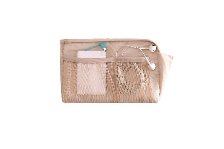 Streamlined electronics organizer, waterproof tech pouch designed for easy cable management during travel.
