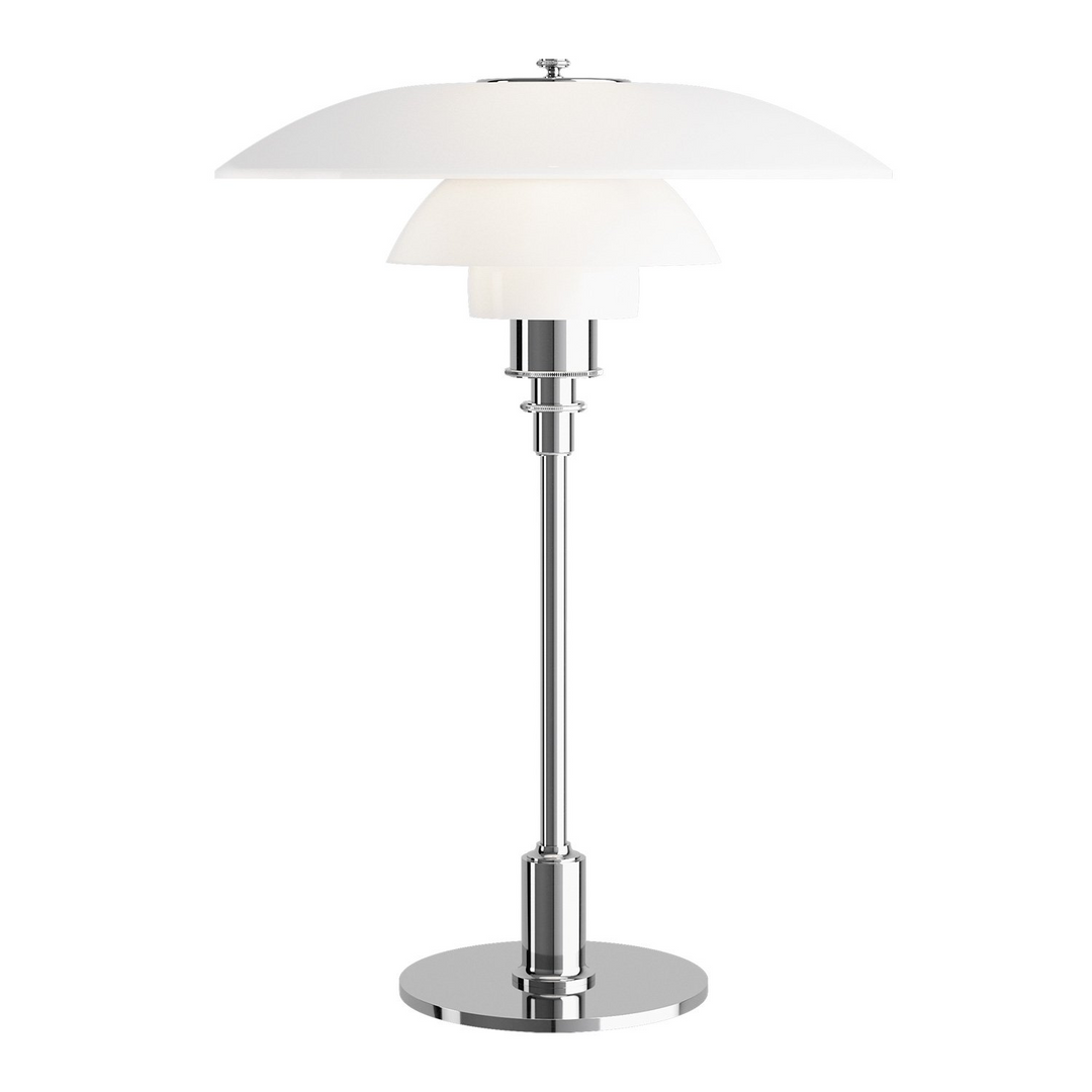 Contemporary Danish designer table lamp with warm LED light, sleek Scandinavian form, amber finish, and premium glass.