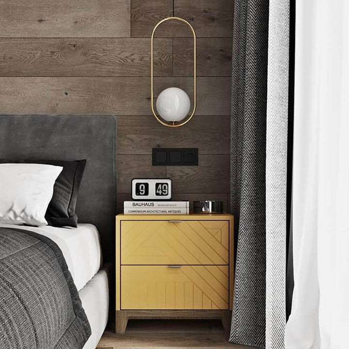 Modern Pendant Lamp with Metal & Glass