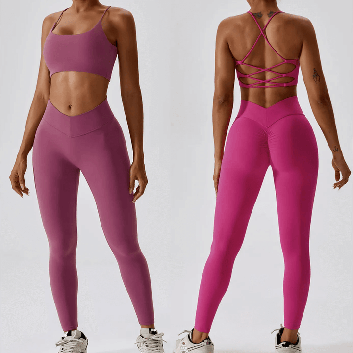 Women's  High-Waisted Leggings & Sports Bra