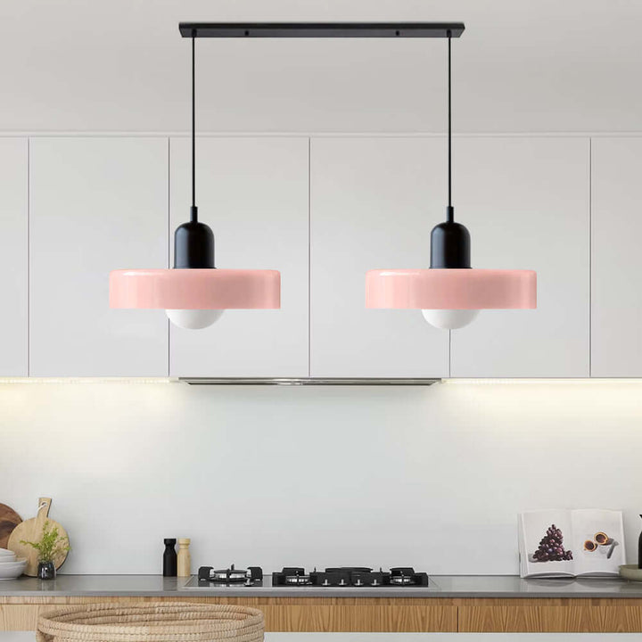 2 Heads Modern Glass Pendant Light