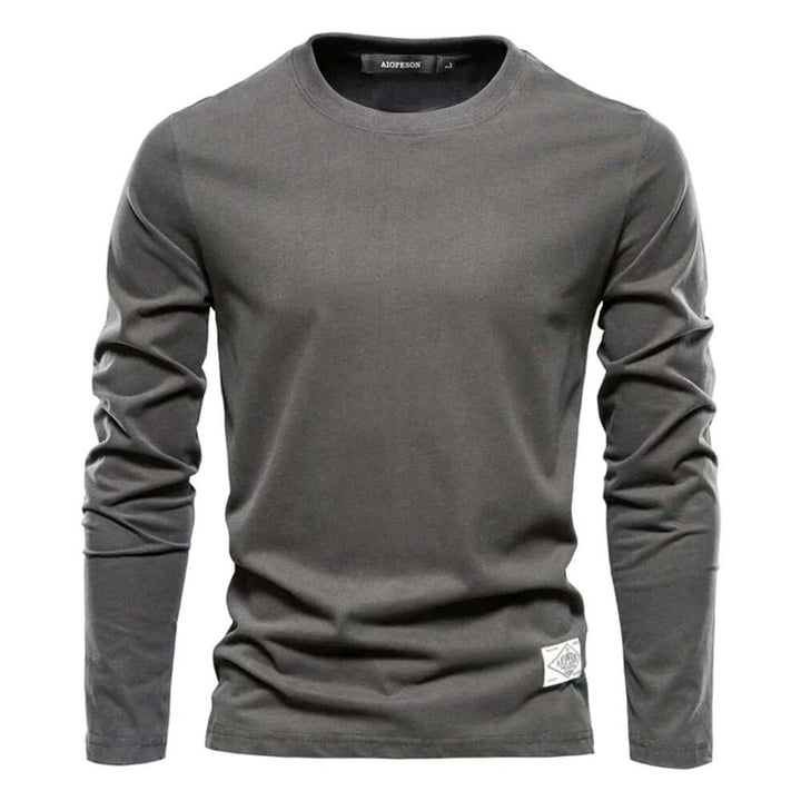Men's Cotton Blend Casual Long Sleeve T-Shirt