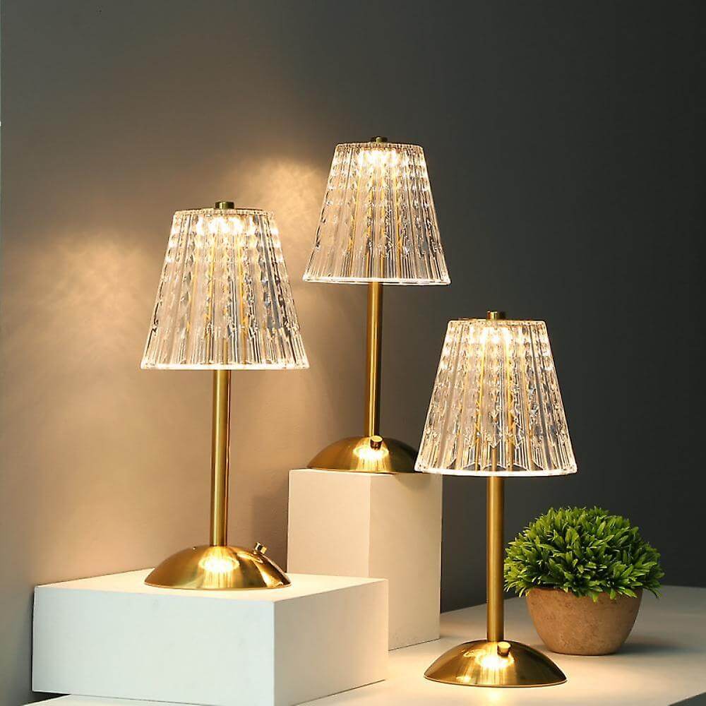 Touch Activated Crystal Table Lamp