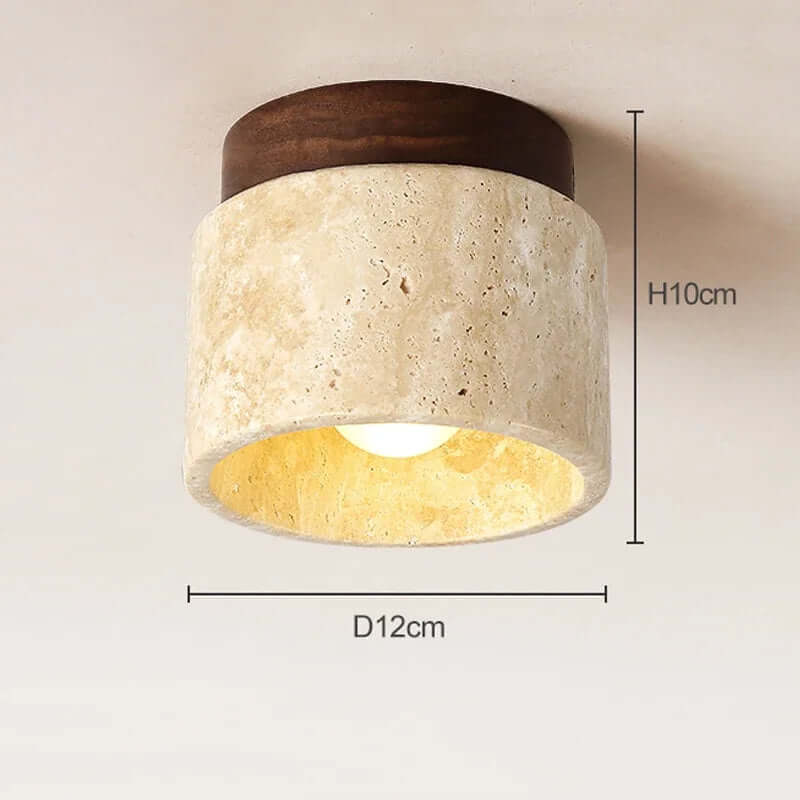 Cream Style Marble Ceiling Lamp