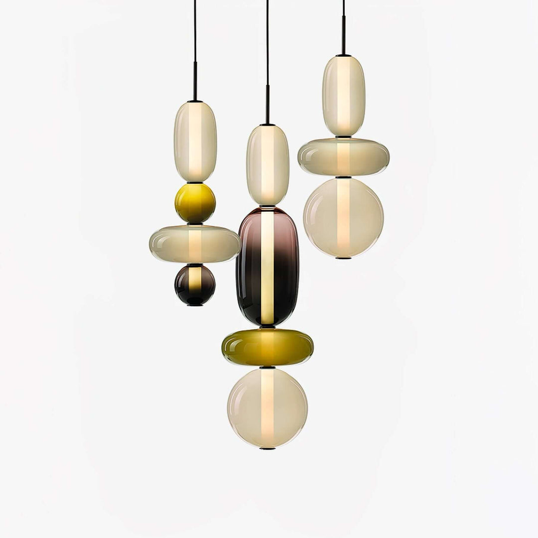 Colorful Glass Pendant Light - Modern Hanging Lamp