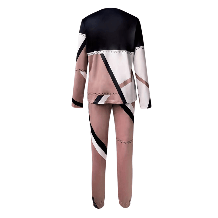 Women's Geometric Knit Loungewear Set