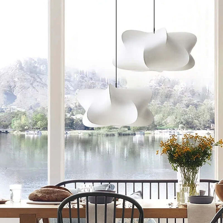 Silk Hanging Lamp, Pendant Light Fixture