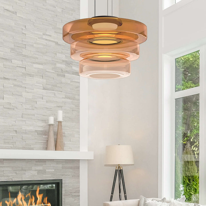 Modern Glass Pendant Light Fixture